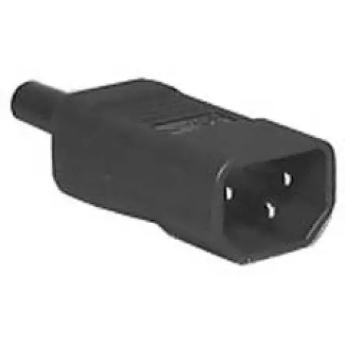 8523 - Ac Plug 3Pos 10A 250V Il Plas Bl C14 Connector 1