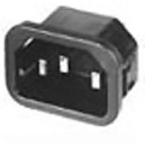 42R02 - Ac Plug 3Pos 10A 250V Chmt Qt Snap Blk 1