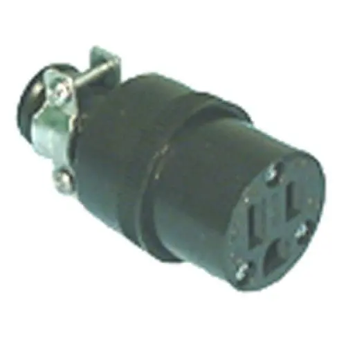 8525 - Ac Socket 3Pos 15A 125V Il Rubber Cap 1