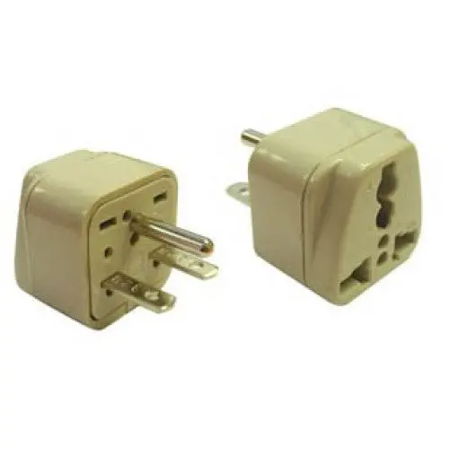 Wa-18 - Travel Adapter 3P 240V N-America Plug To Universal Jack W/Ground 1