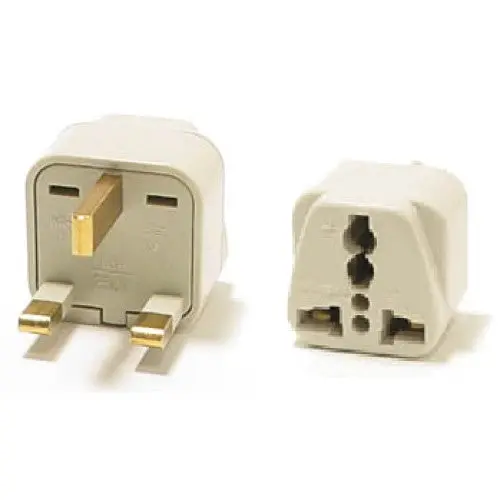 Wa-7 - Travel Adapter 3P Uk Plug To Universal Jack With Ground 1