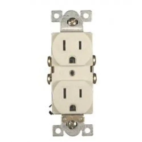 Pqpa-0010 - Electrical Receptacle 2Pos 15A 125V Ivory Insert For Wallplate 1