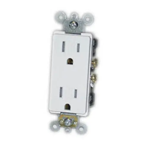Dr15s-Gw - Electrical Receptacle 2Pos 15A 125V Decora Insert For Wallplate 1