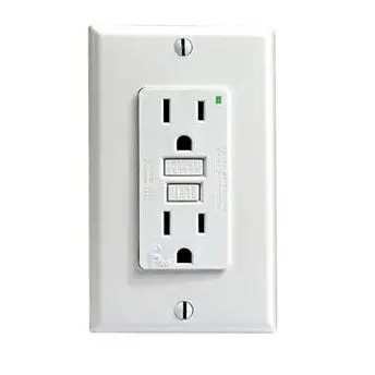 8307125 - Electrical Receptacle 2Pos 15A 125V Gfci W/Wallplate Wht Decora 1