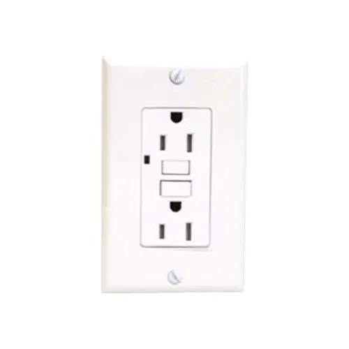 140127 - Electrical Receptacle 2Pos 20A Decora Gfci White W/Wallplate 1