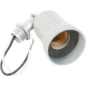 F-150 White - Lamp Holder 120V 150W Wp Use Par38 Lamp For Wall/Ceiling 1