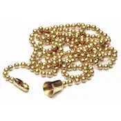 737-6-B - Pull Chain 3Ft Brass Extension Chain #6 Ball 1