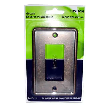 37212-Aco - Wall Plate Decora Elect 1Pos Met Oil Rubbed Bronze 1