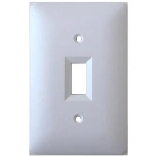 Wea-51Pp-75 - Wall Plate For Toggle Switch White Plastic 1