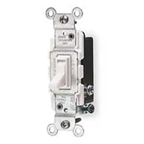 Wea-12S-85 - Ac Switch Toggle 15A 120Vac 1P1t Insert For Wallplate Wht 1