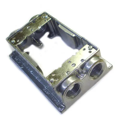 Exf-50-4 Gray - Electrical Box 5.25X3.5In Wp 1.5In Deep With 4 0.5In Holes 1