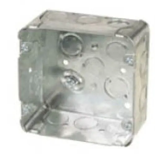 140078 - Electrical Box 4.6 Inch Square 2-1/8In Deep 42 Cu Inches 1