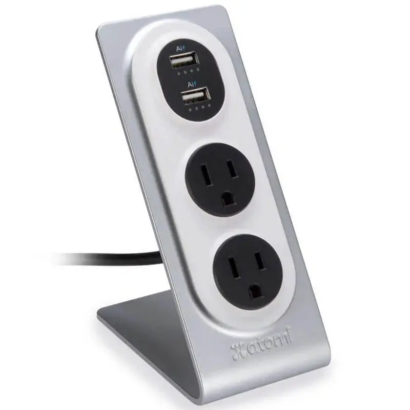At1089 - Power Bar 2 O/Let W/2Usb Port 5Ft Cord 1