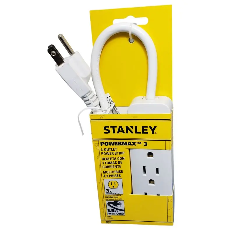 58111 - Power Bar 3 O/Let 1.5Ft Cord Sjt 3C/16 Awg 1