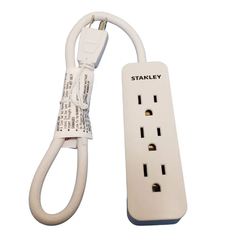 58111 - Power Bar 3 O/Let 1.5Ft Cord Sjt 3C/16 Awg (24 Pcs/Pkg) 1