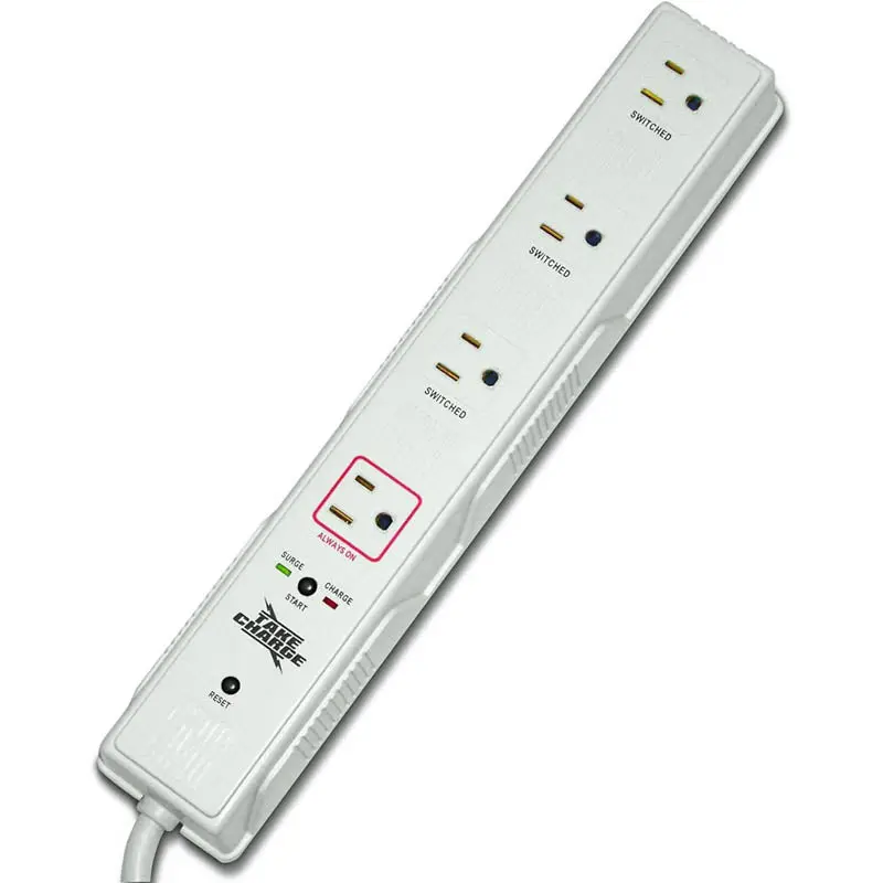 Utc 4S - Power Bar 4 O/Let 2Ft Cord Ra Plug 10A Surge Protect 1