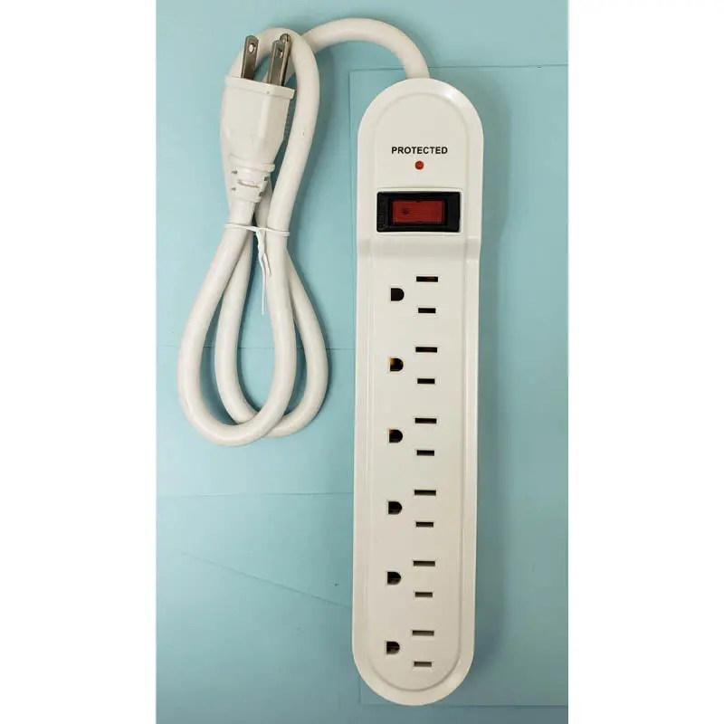 Wpb-19 - Power Bar 6 O/Let 2.5Ft Cord 560J Surge Wht 1