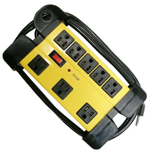 31-066-1 - Power Bar 8 O/Let 6Ft Cord 1200J Surge With Cord Organizer 1