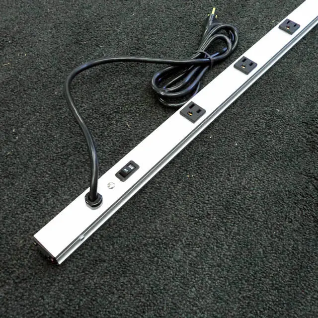 1586H10a1 - Power Bar 10 O/Let 6Ft Cord 60In Strip Metal 1