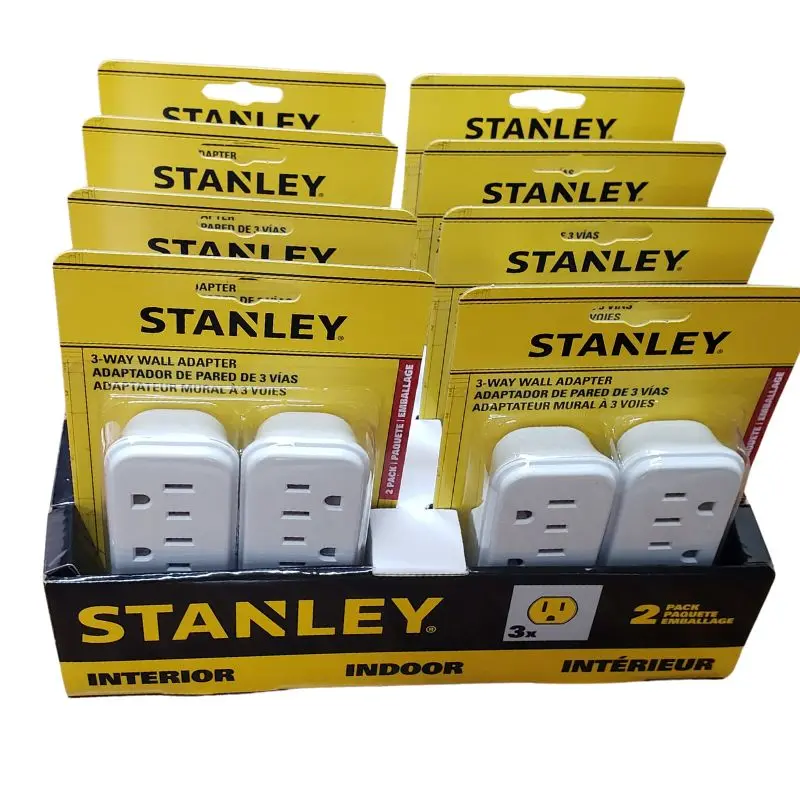 58109 - Wall Tap 3 O/Let 15A 125V 1875W 8Packs Of 2 In A Box (8 Pcs/Pkg) 1