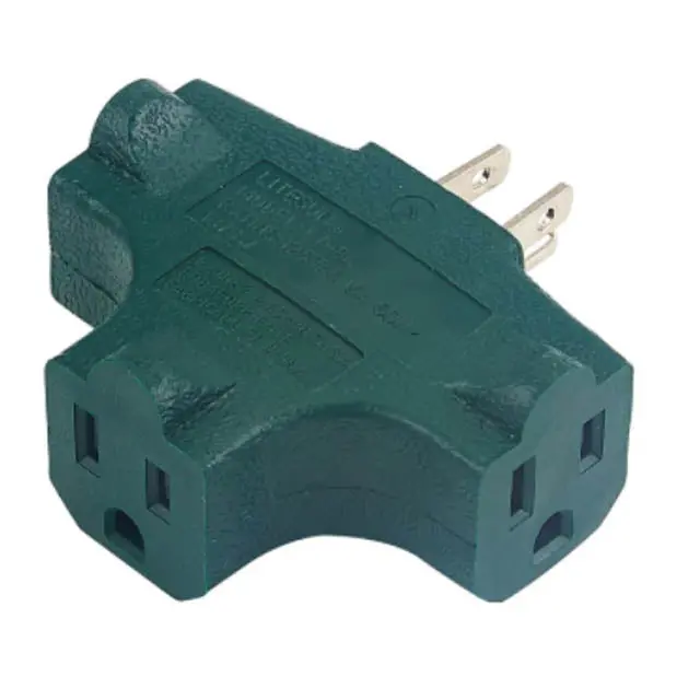 95065 - Wall Tap 3 O/Let Green 1