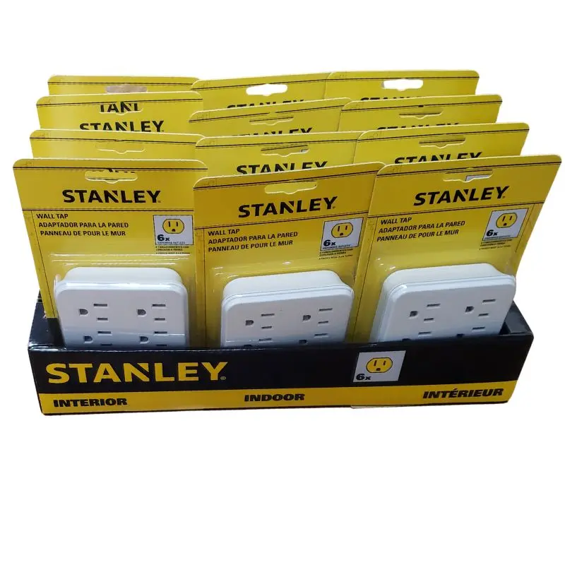 58120 - Wall Tap 6 O/Let 15A 125V 1875W  (12 Pcs/Pkg) 1