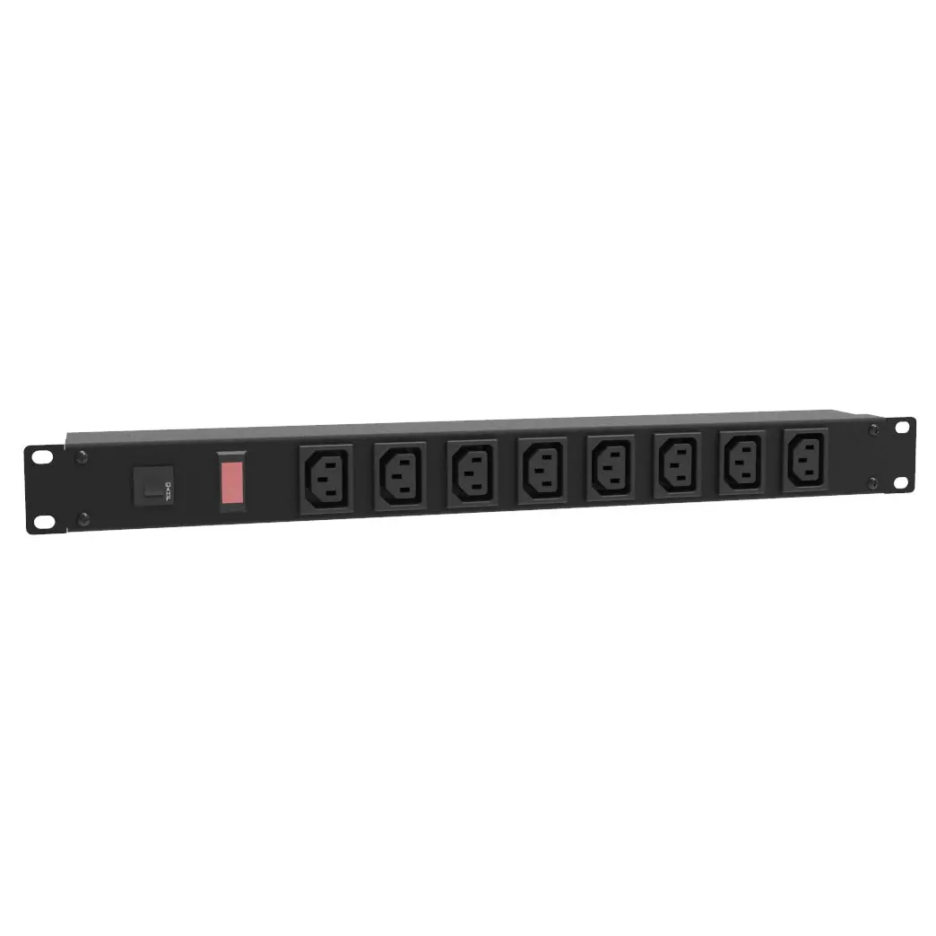 1582T8e1bk - Power Bar Rack Mount 8 O/Let Front Facing 19In 1U C13-8 1