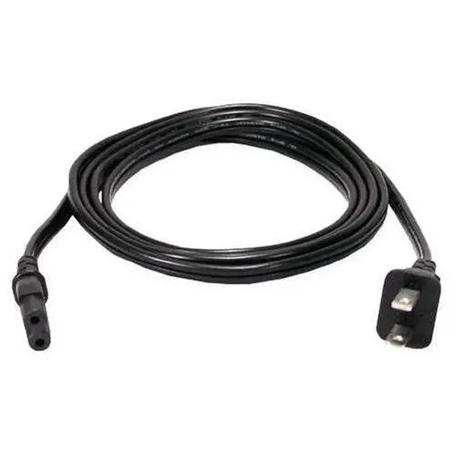 02910 - Cheater Cord 2/18 6Ft Np Plug Np Socket Type 8 Blk 1