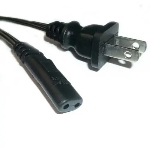 6190 - Cheater Cord 2/18 6Ft Np Plug Np Socket Oval Black 1
