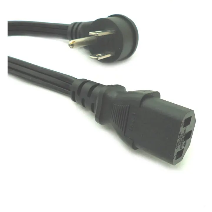 Cs-P16ras-1 - Inst Cord 3/16 3Ft Flat Ra Plug Spt-2 Blk Plug 5-15P To Fem C13 1