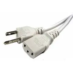 81-20-1378 - Inst Cord 3/18 7Ft Rnd Grey Svt 60C Plug 5-15P To Fem C13 1