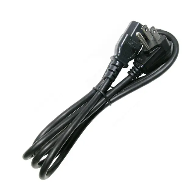 31-037Ra-0 - Inst Cord 3/16 6Ft Rnd Ra Plug Sjt Blk 1