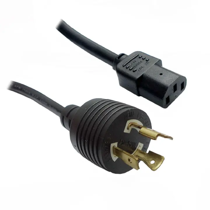 Pc8a-5Hd-000015F - Line Cord 3/14 15Ft Rnd Black Nema L5-20P 1