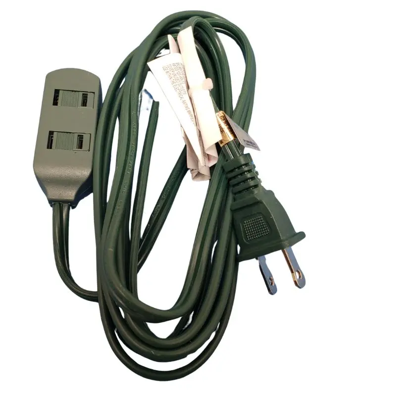 58108 - Extension Cord 2/16 9Ft Grn 3 Outlet Spt-2 13A 125V (12 Pcs/Pkg) 1