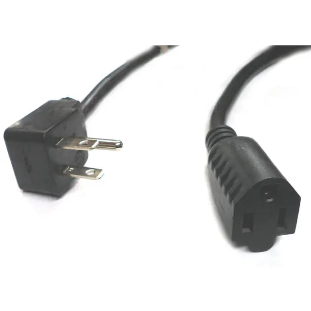 06-Pt651606 - Extension Cord 3/16 6Ft Sjtw Blk Right Angle 3 Prong Plug 1