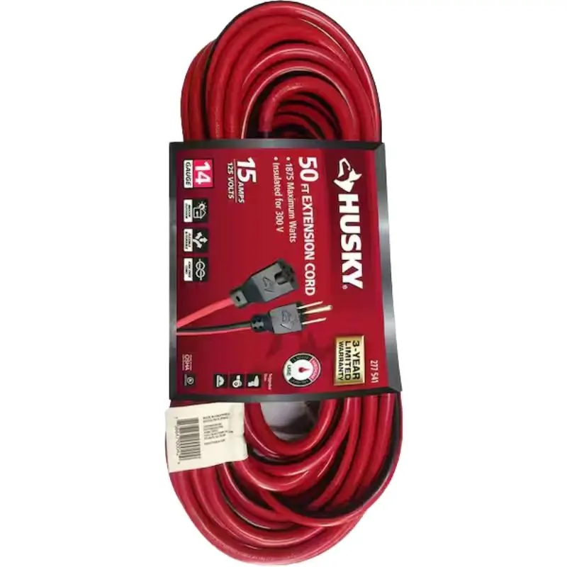 277541 - Extension Cord 3/14 50Ft Sjtw Blk And Red 1