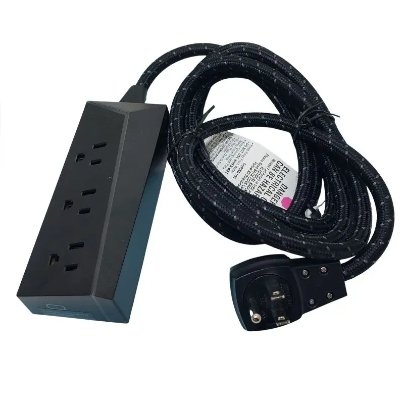 57354-2 - Extension Cord 3/16 8Ft 3O/Let Blk 360Deg Rotating Pl Led Light 1