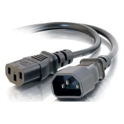 Pc9a-12D-001.5F - Jumper Cord 3/14 1.5Ft Rnd Blk Sjt C14 To C13 Ft2 105C 1
