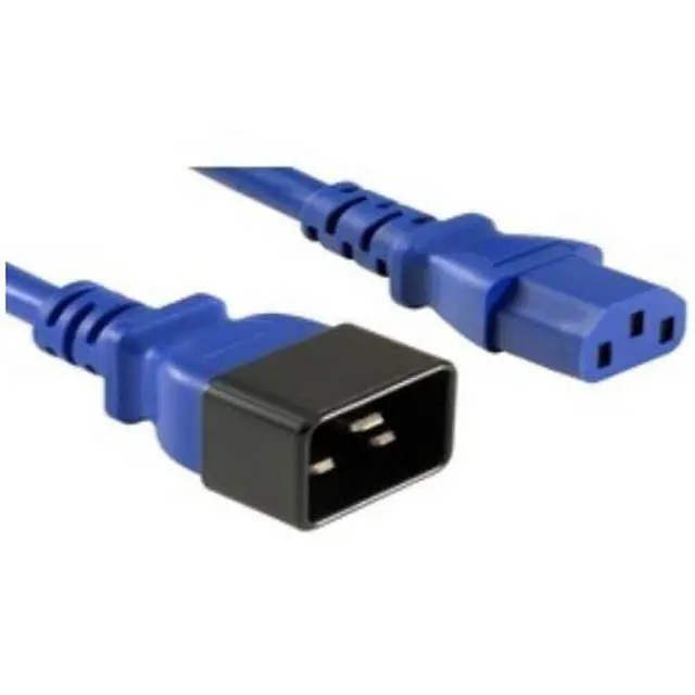 Ac6-3Blu - Jumper Cord 3/14 3Ft Rnd Blu Sjt C13 To C20 Ft2 105C 10A/125V 1