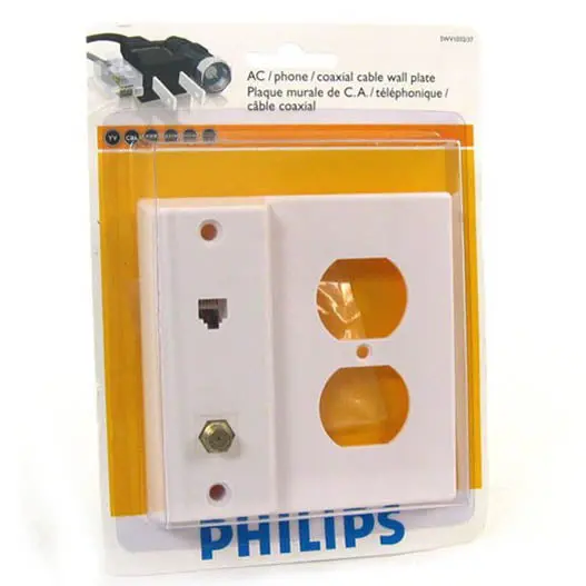 Swv1032/37 - Wall Plate Ac/Phone/Coaxial 1