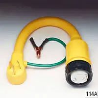 114A - Powercord Straight Adapter 50A 125V Locking Connector 1