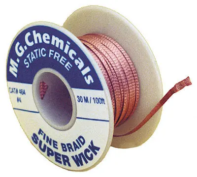 454 - Solder Wick #4 Blue 2.5Mm 50Ft Ra Rosin 1