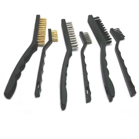 W000777 - Cleaning Brush Set Of 6 Steel/Brass/Nylon Bristles 1