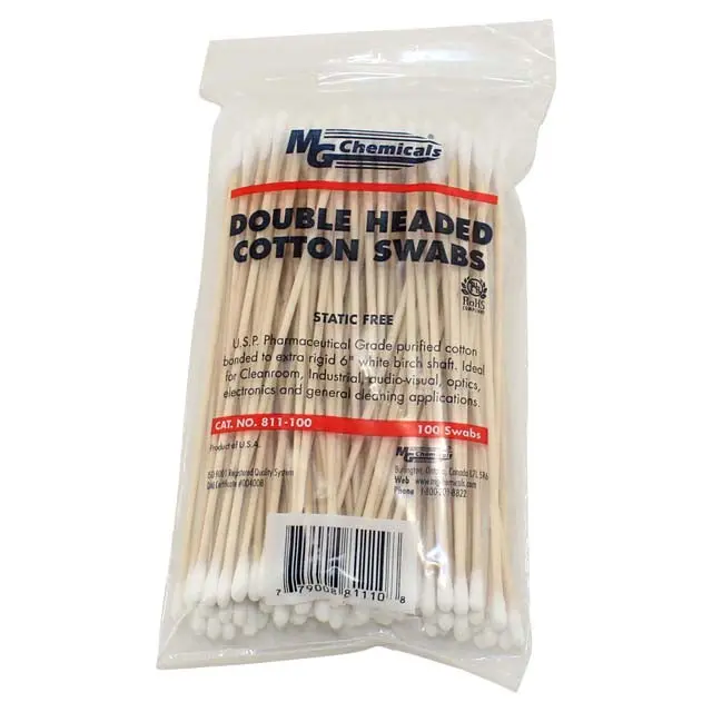 811-100 - Cotton Swab 6In Double Head 100 Pcs (100 Pcs/Pkg) 2