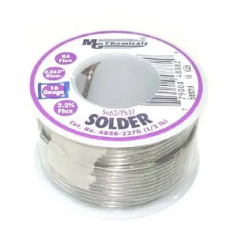 4888-227G - Solder Wire 63/37 Regular 1/2Lb 16Awg 0.062In Ra Core 1