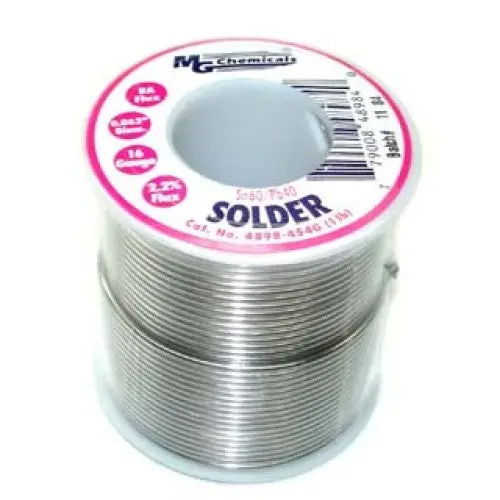 4898-454G - Solder Wire 60/40 Regular 1Lb 16Awg 0.062In Ra Core 1