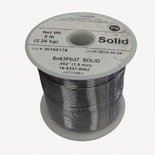16-6337-0062 - Solder Wire 63/37 Solid 5Lb 1.5 Mm 0.062In Dia Sn63pb37 1