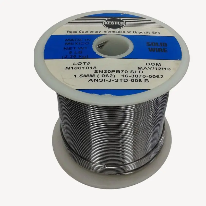16-3070-0062 - Solder Wire 30/70 Solid 5Lb 1.5 Mm 0.062In Dia Sn30pb70 1