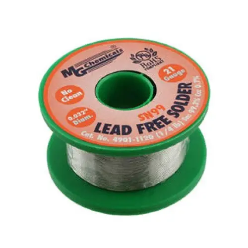 4900-112G - Solder Wire Lead Free 1/4Lb 21Awg 0.030In Sn96.3 Ag3 Cu0.7 1