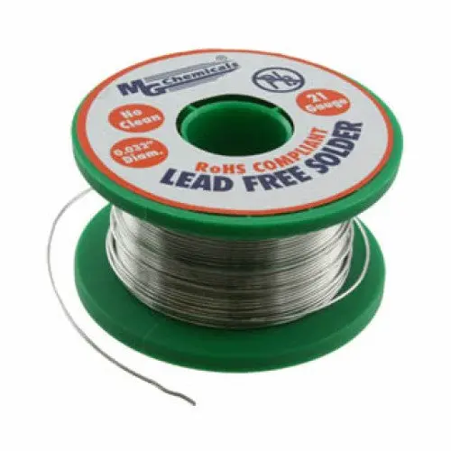 4901-227G - Solder Wire Lead Free 1/2Lb 21Awg 0.032In Sn96.5 Ag3.5 1